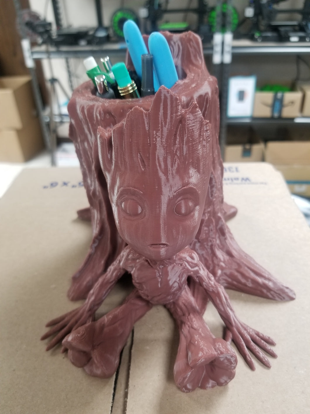 Baby Groot Pencil Holder